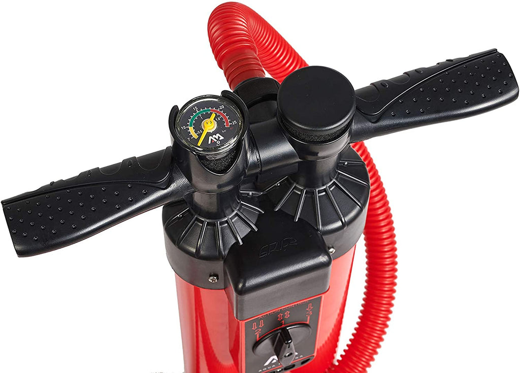 Hinchador manual de triple acción y doble cilindro Aqua Marina Liquid Air V3 para paddle surf