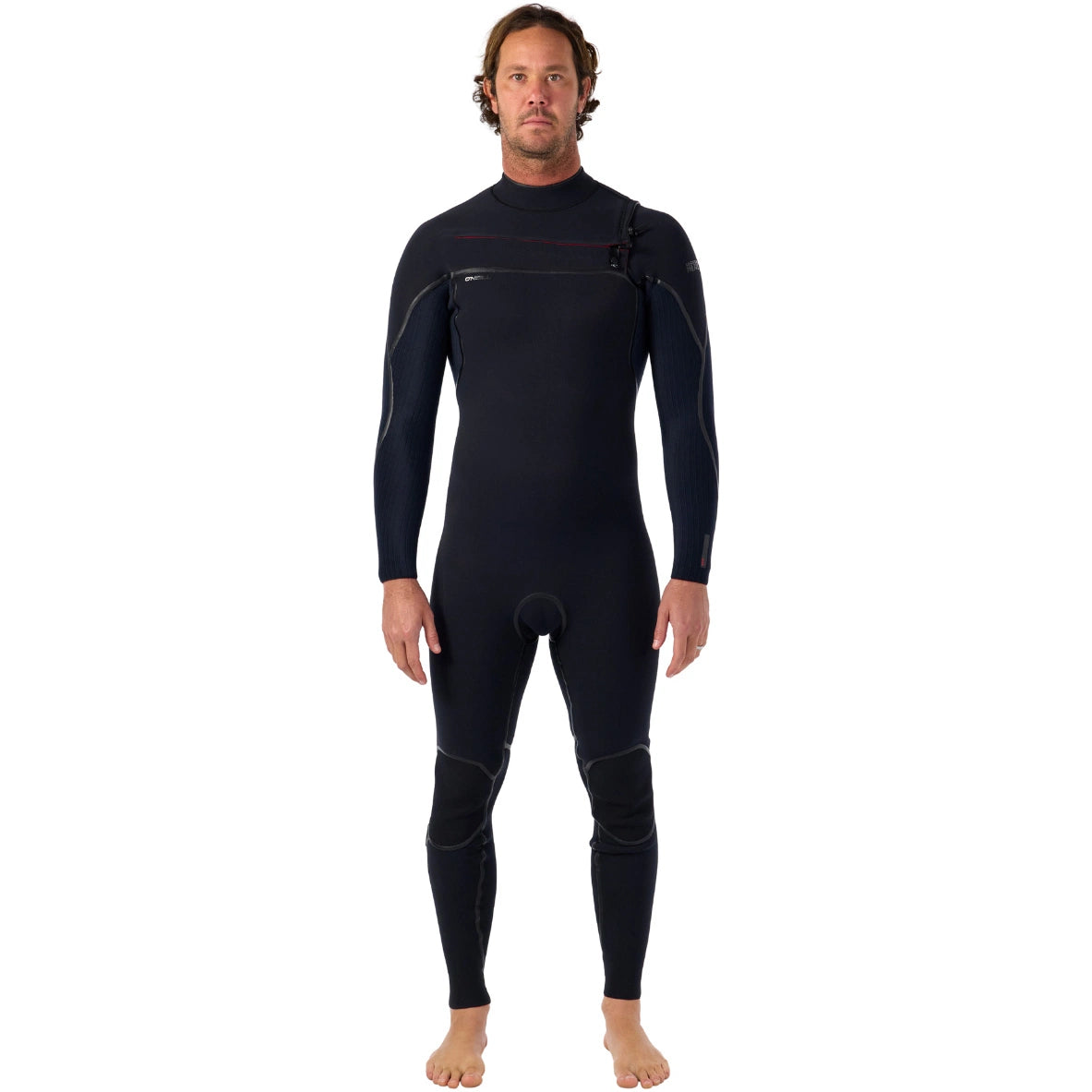 Traje de neopreno completo de invierno 5/4 mm para hombre O'Neill Hyperfreak Fire Chest Zip en color negro