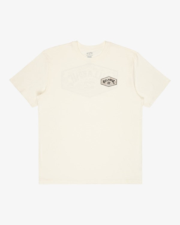 Camiseta de manga corta para hombre Billabong Scenic Arch A/DIV Premium en color blanco roto