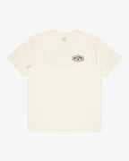 Camiseta de manga corta para hombre Billabong Scenic Arch A/DIV Premium en color blanco roto