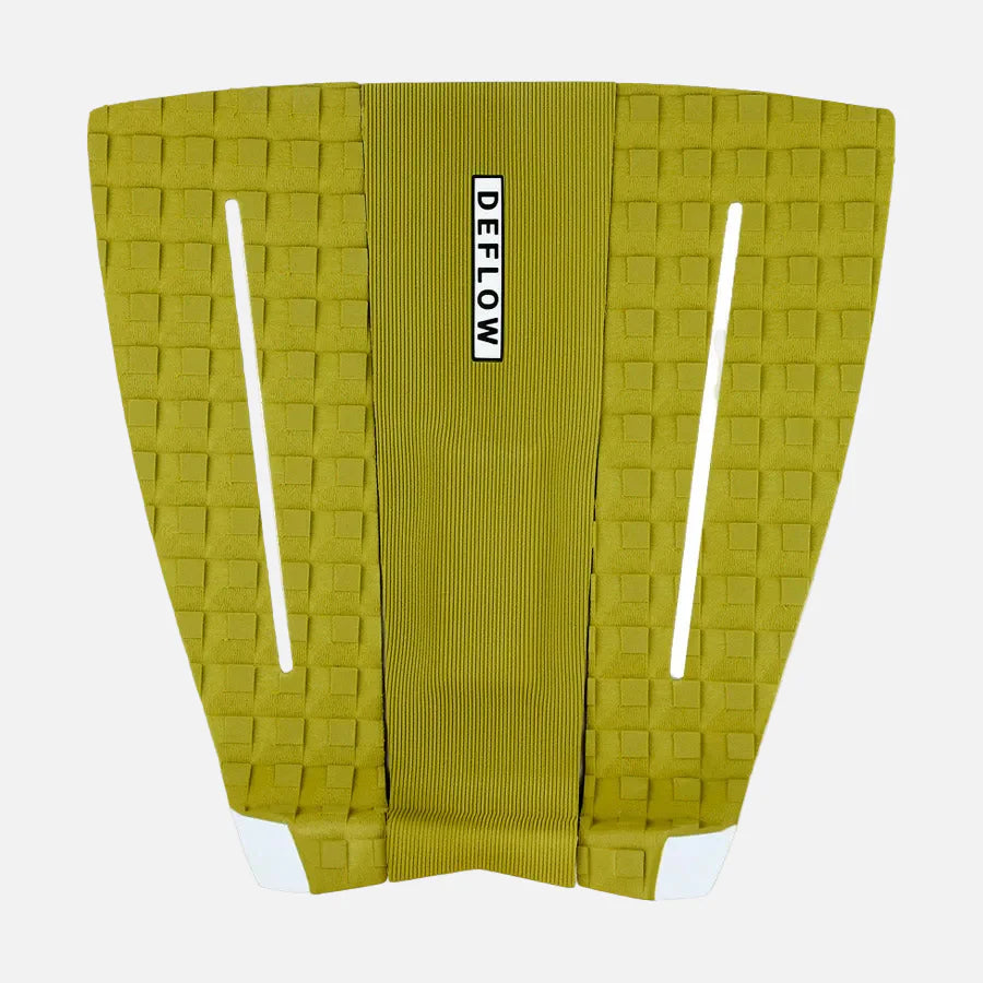 Grip de surf de tres piezas Deflow 3 Piece Pop Avocado Oil Traction Pad en color verde oliva