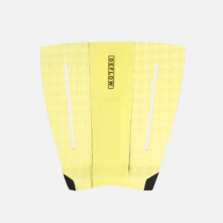 Grip de surf de tres piezas Deflow 3 Piece Pop Acid Lemon Traction Pad en color amarillo ácido
