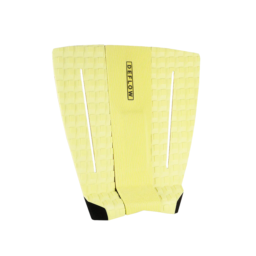 Grip de surf de tres piezas Deflow 3 Piece Pop Acid Lemon Traction Pad en color amarillo ácido