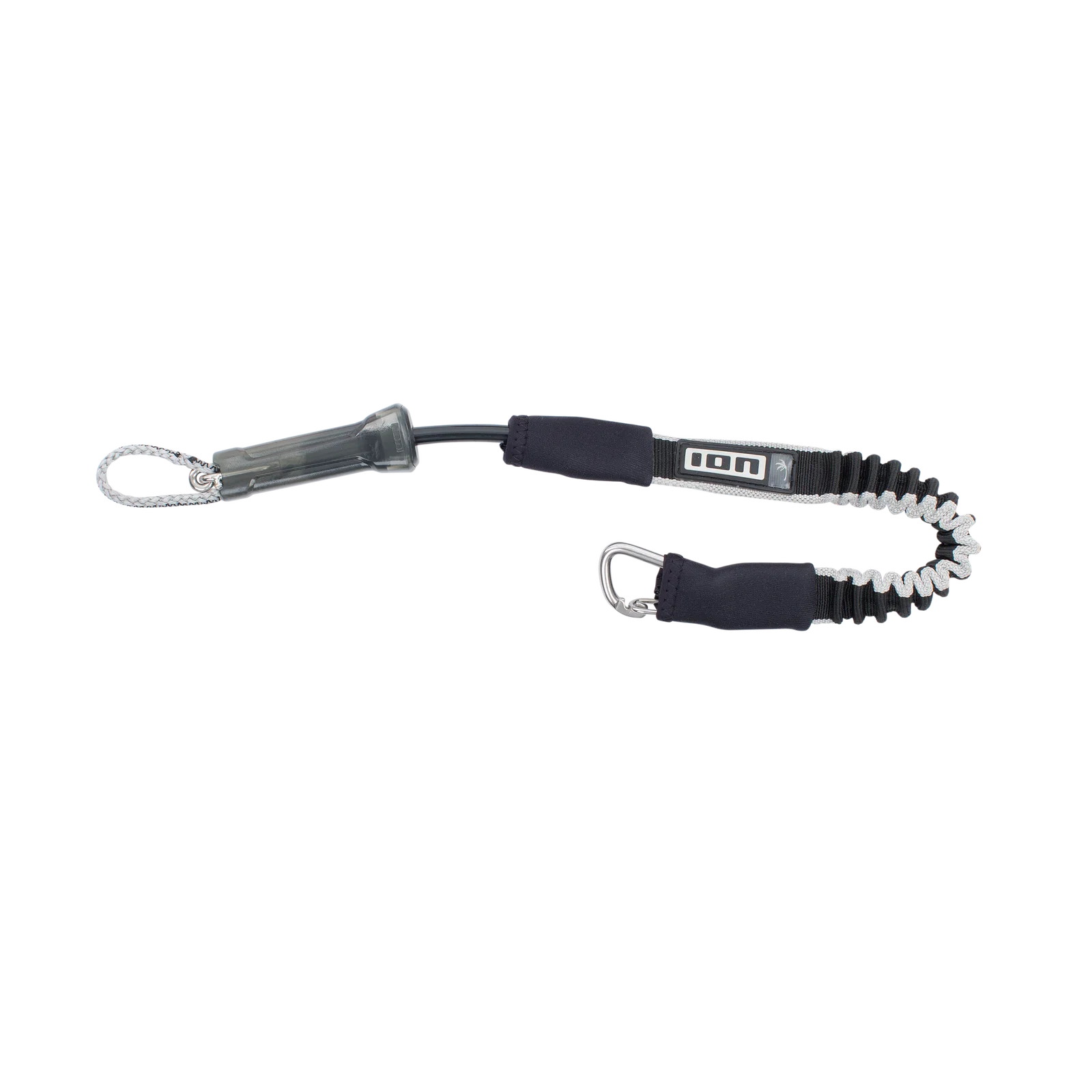 Leash corto para arnés de kitesurf y wing foil ION Short Leash Webbing en color negro