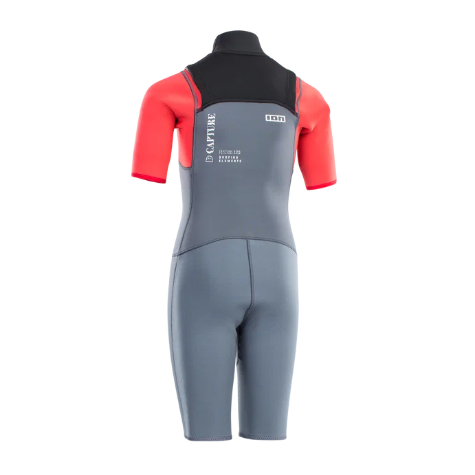 Traje de neopreno shorty de manga corta para niños ION Capture 2/2 Front Zip Junior