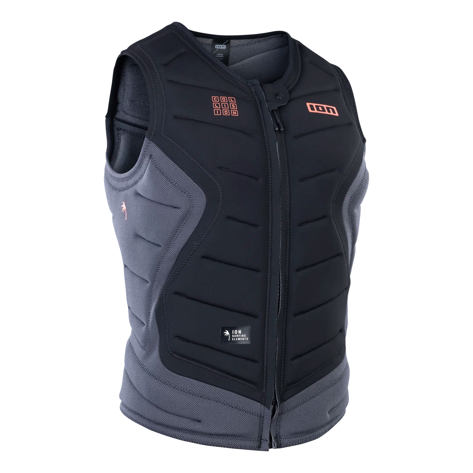 Chaleco de impacto y flotabilidad prémium ION Collision Vest Select Front Zip en color negro