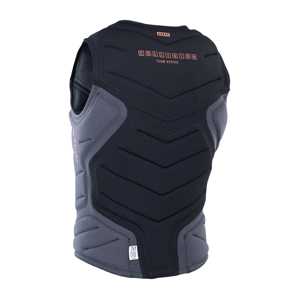 Chaleco de impacto y flotabilidad prémium ION Collision Vest Select Front Zip en color negro