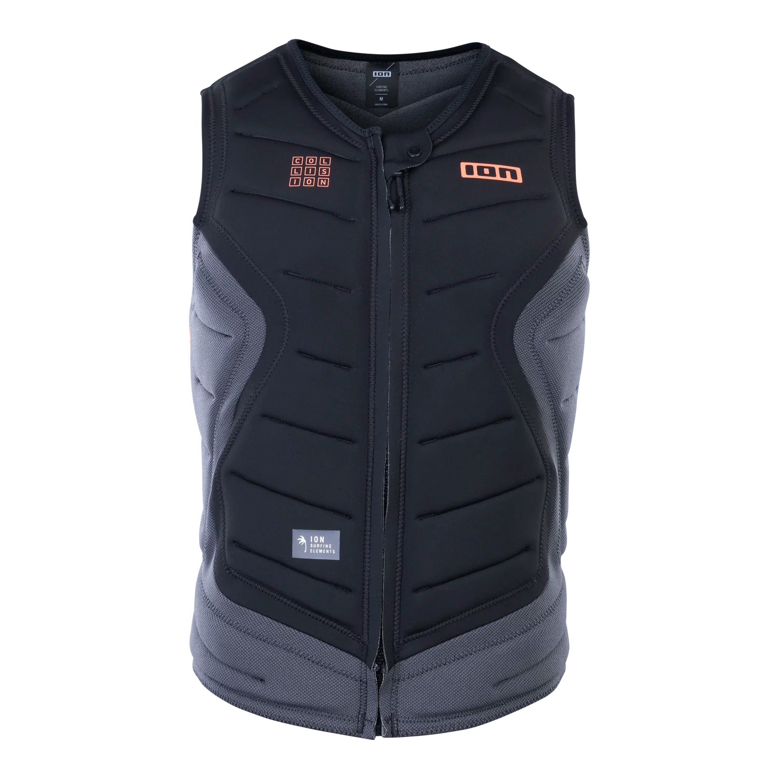 Chaleco de impacto y flotabilidad prémium ION Collision Vest Select Front Zip en color negro