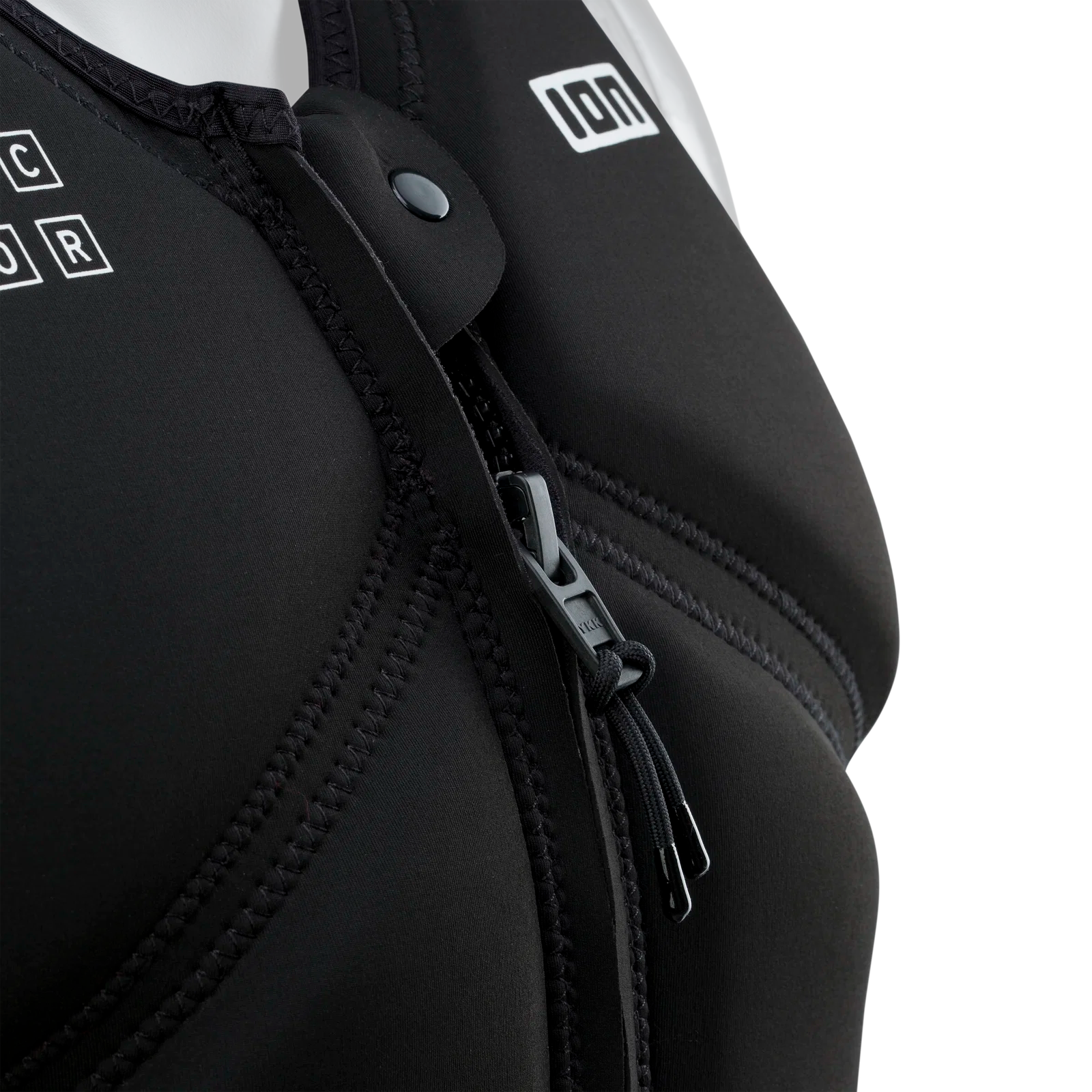 Chaleco de impacto para hombre ION Vector Vest Amp Front Zip en color negro
