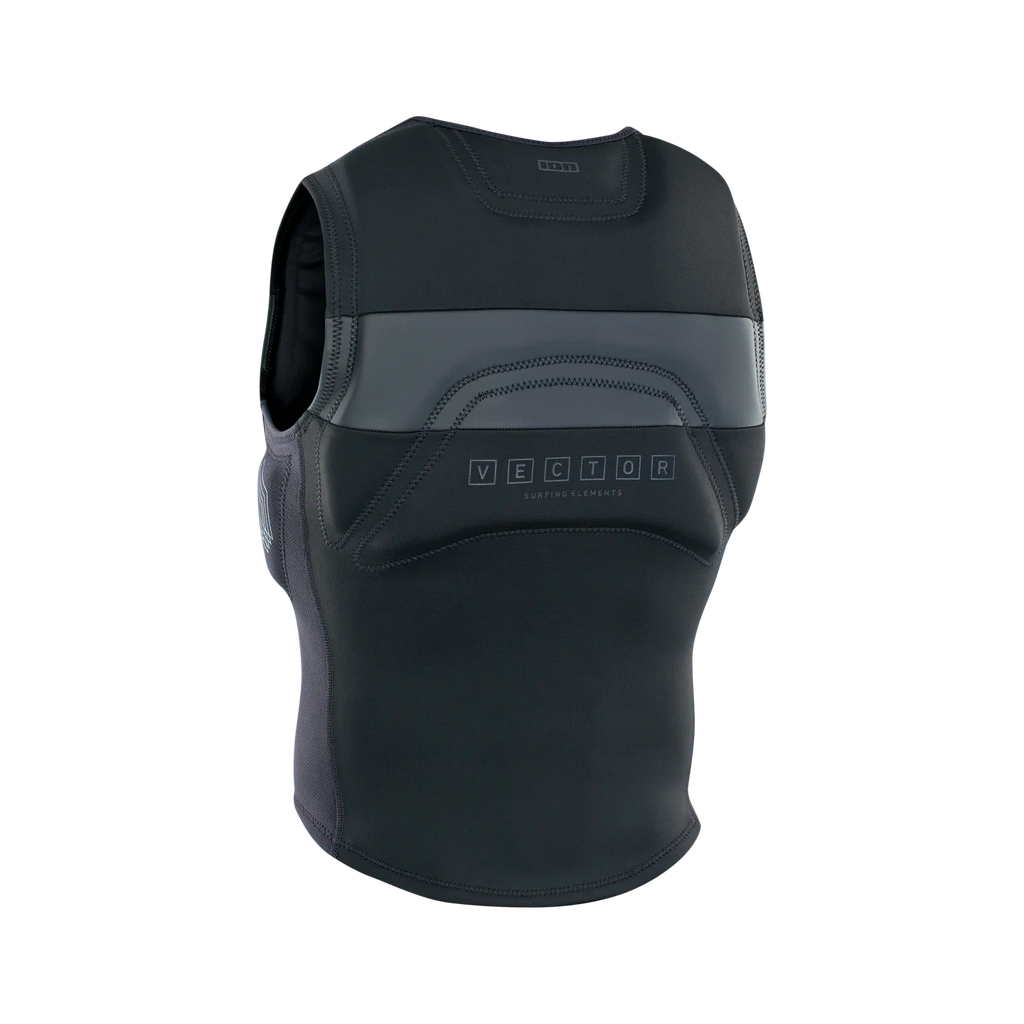 Chaleco de impacto para hombre ION Vector Vest Amp Front Zip en color negro