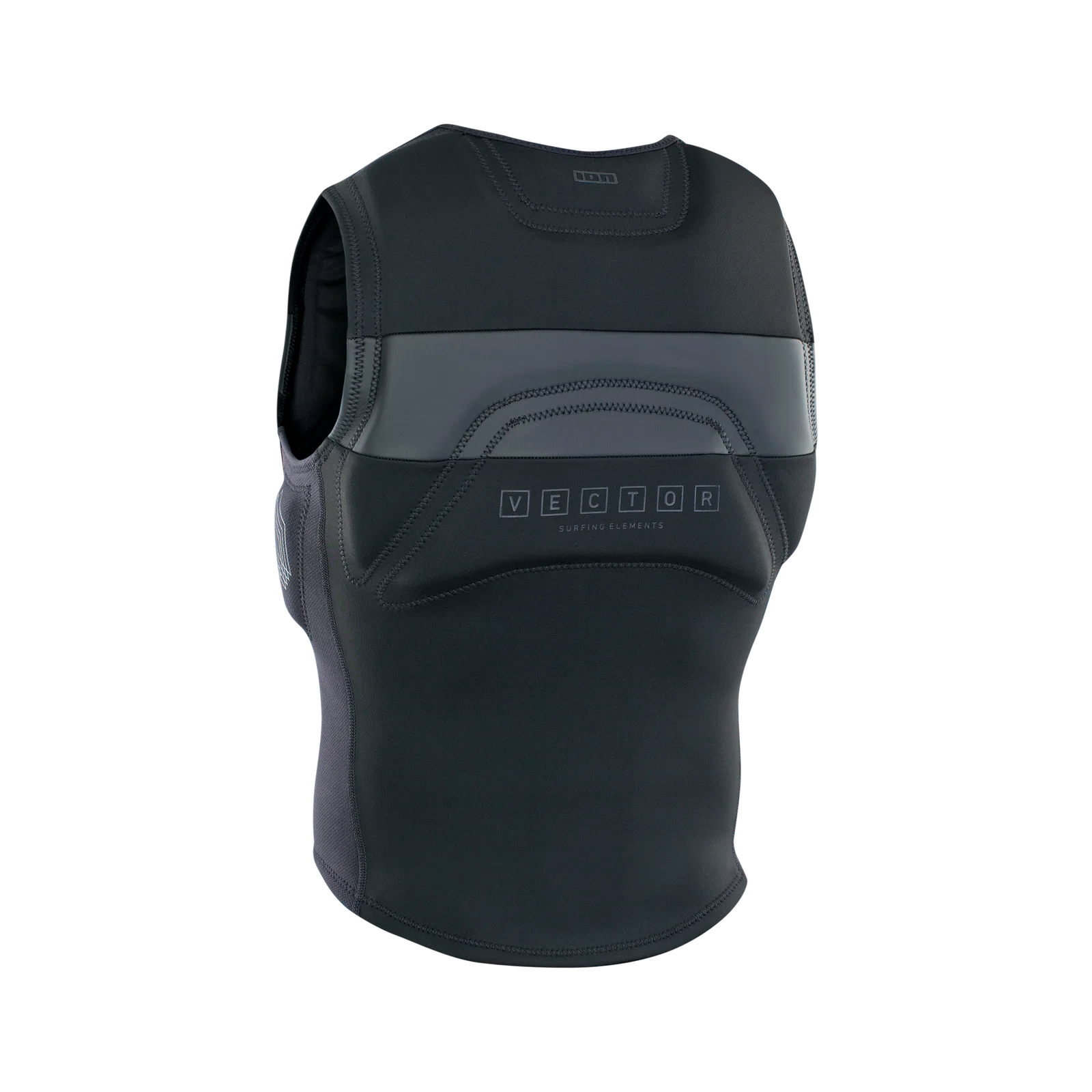 Chaleco de impacto para hombre ION Vector Vest Amp Front Zip en color negro