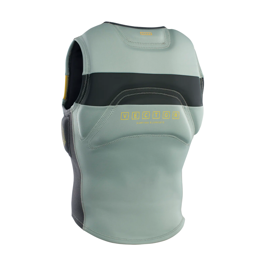 Chaleco de impacto para hombre ION Vector Vest Amp Front Zip en color verde oliva Light Olive