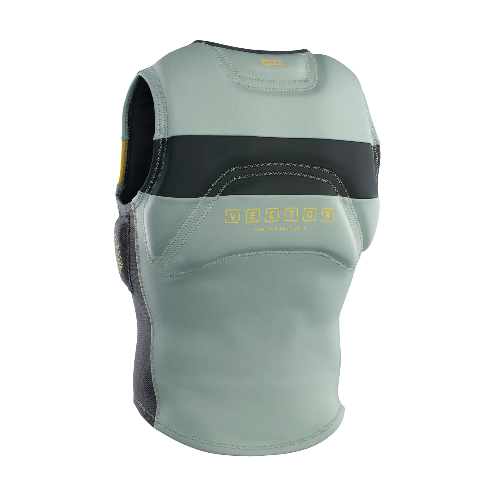 Chaleco de impacto para hombre ION Vector Vest Amp Front Zip en color verde oliva Light Olive