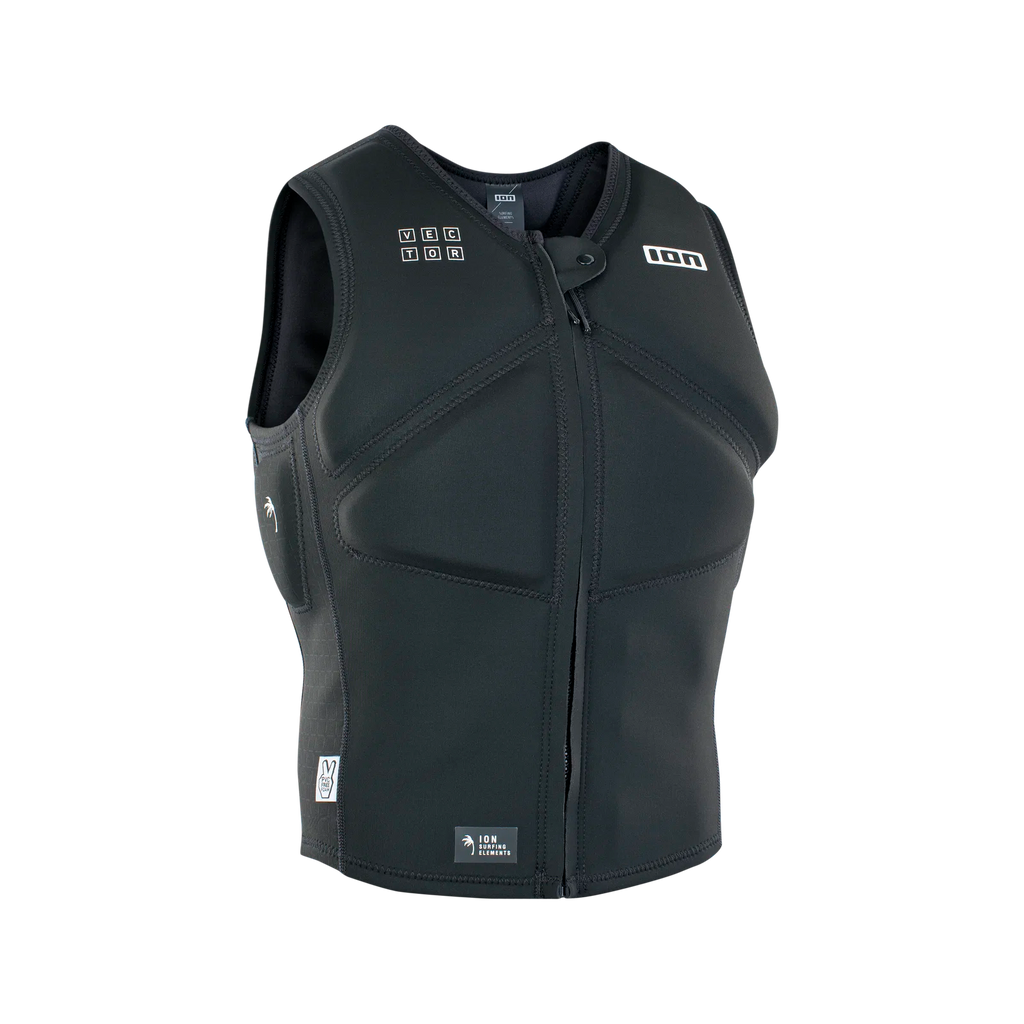 Chaleco de impacto para hombre ION Vector Vest Core Front Zip en color negro