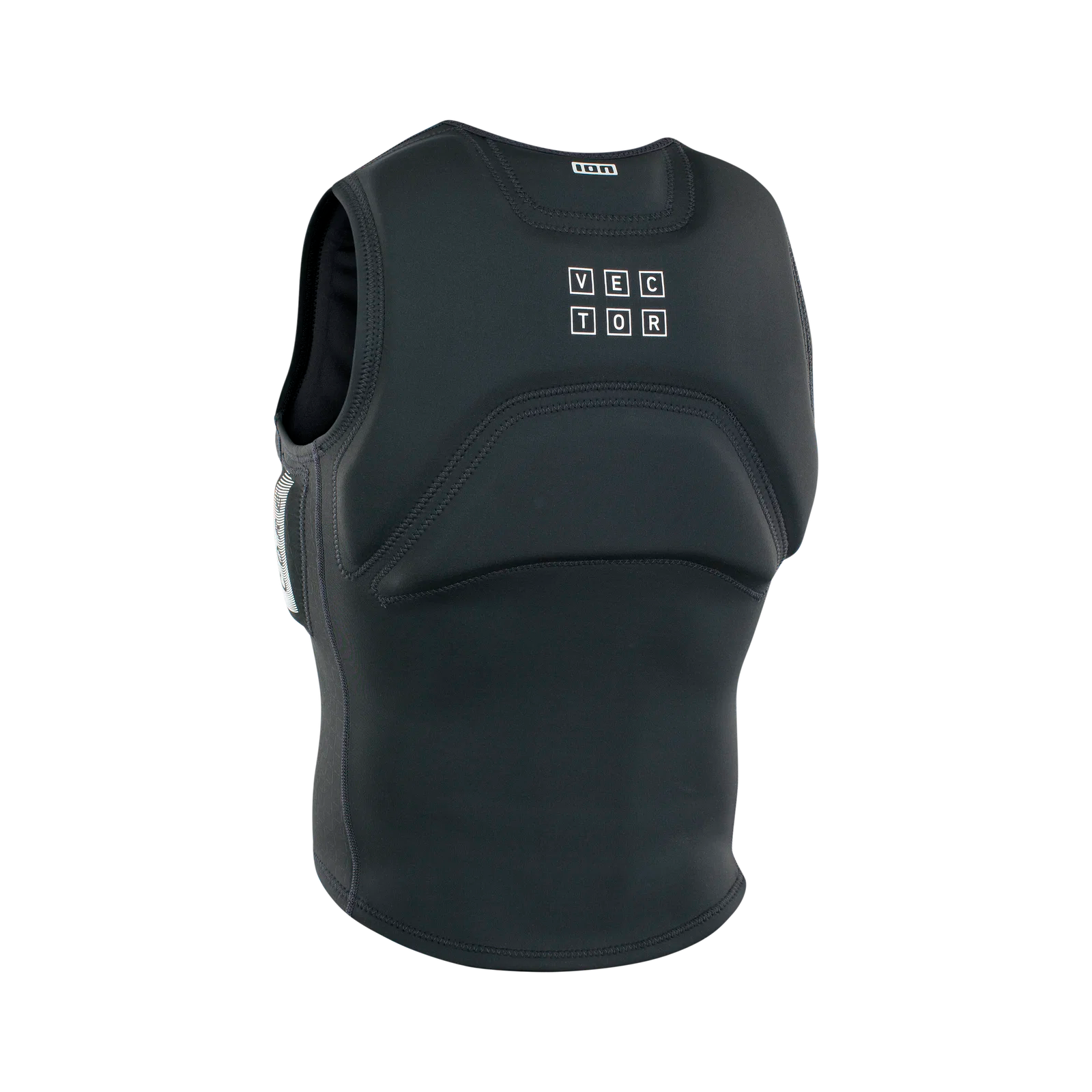 Chaleco de impacto para hombre ION Vector Vest Core Front Zip en color negro