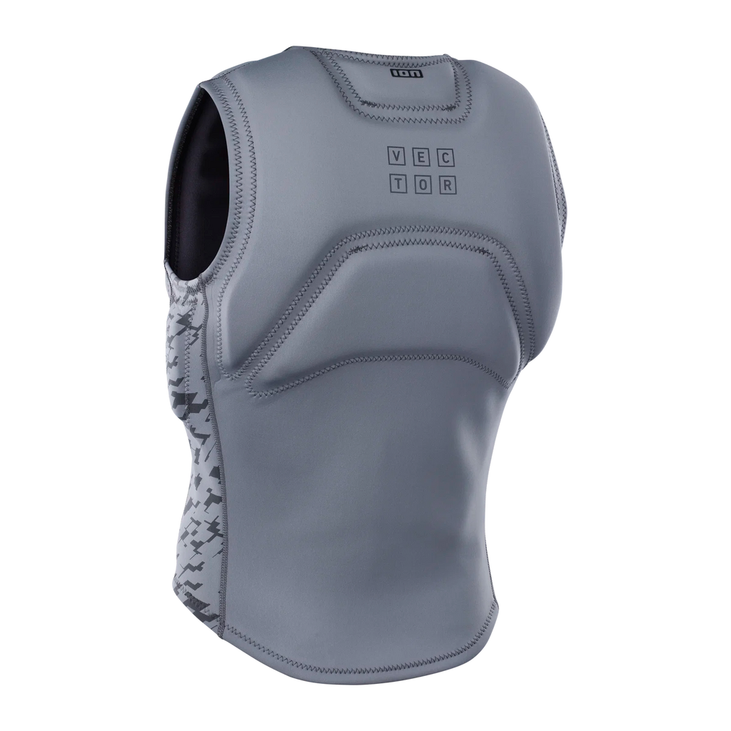 Chaleco de impacto para hombre ION Vector Vest Core Front Zip en color gris verde Sage Grey