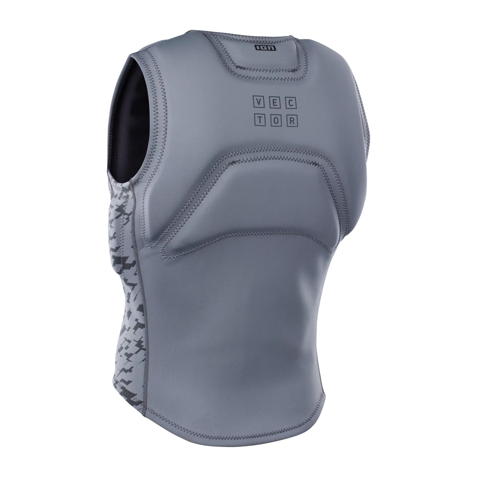 Chaleco de impacto para hombre ION Vector Vest Core Front Zip en color gris verde Sage Grey