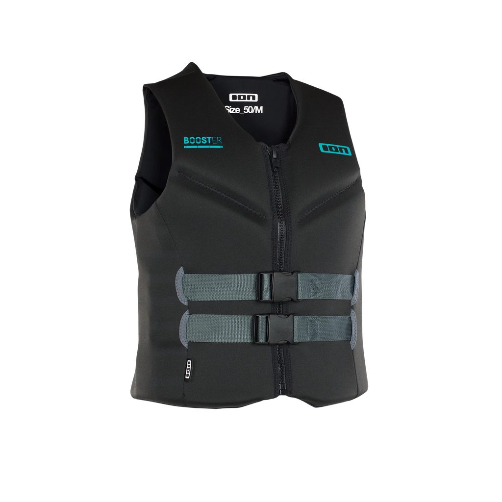 Chaleco de flotabilidad homologado 50N ION Booster Vest Front Zip en color negro
