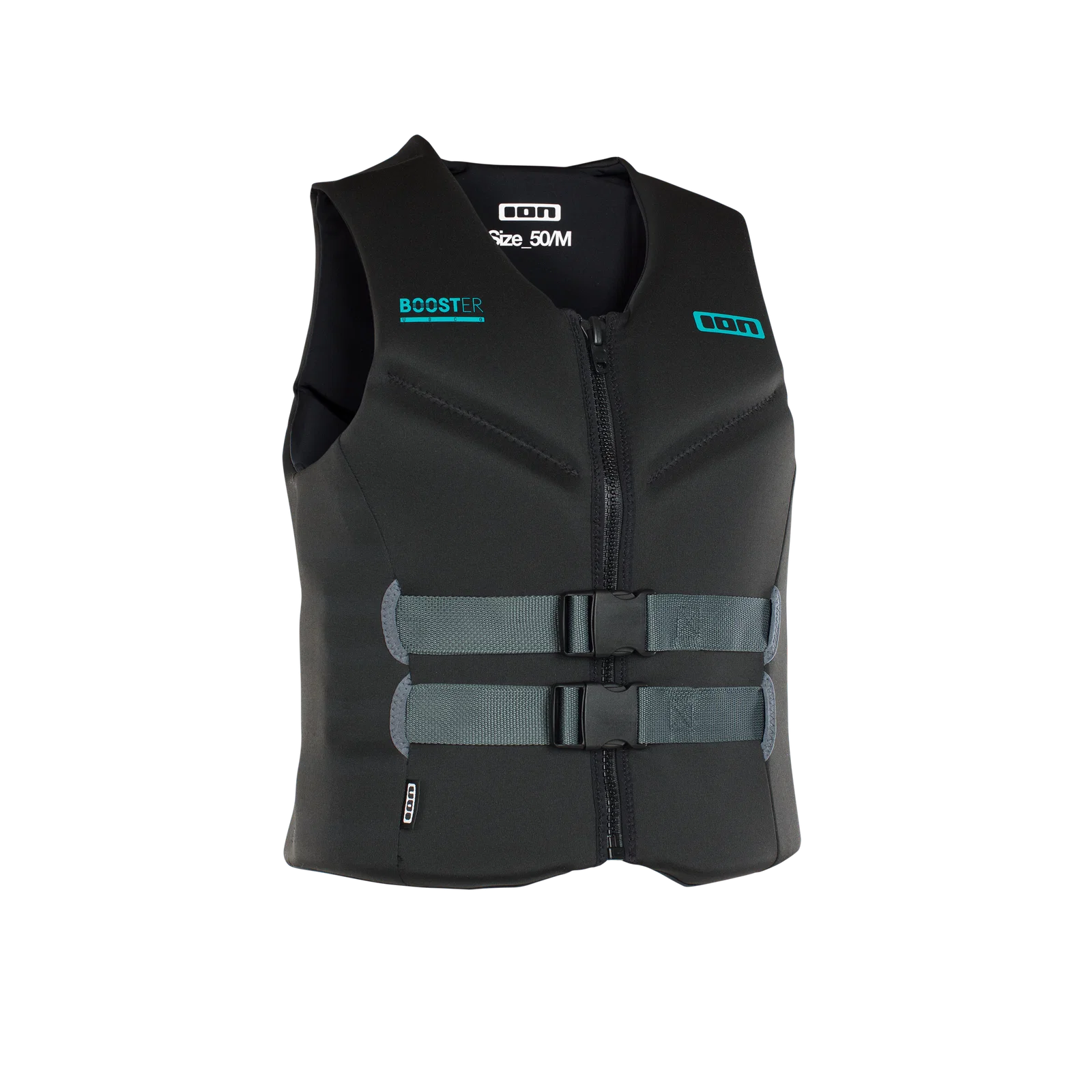 Chaleco de flotabilidad homologado 50N ION Booster Vest Front Zip en color negro