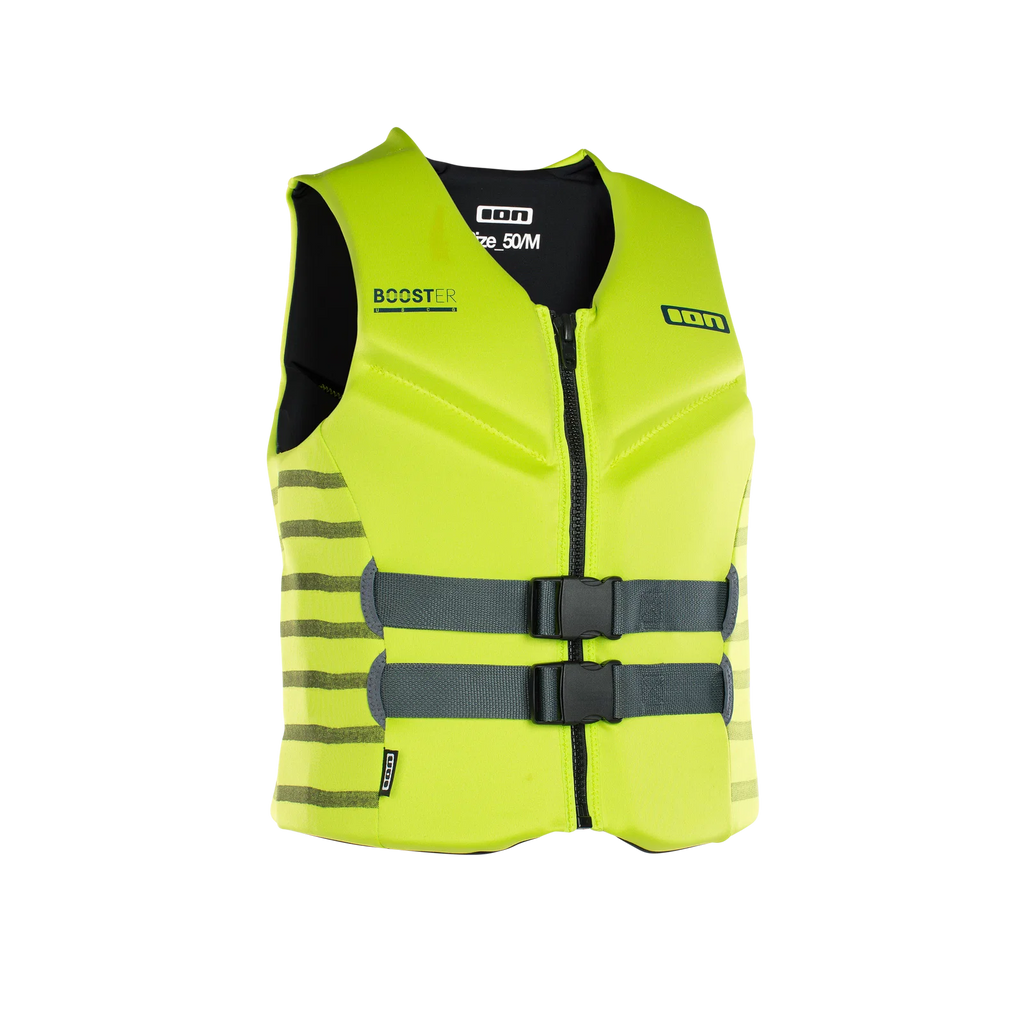 Chaleco salvavidas homologado 50N ION Booster Vest Front Zip en color verde lima