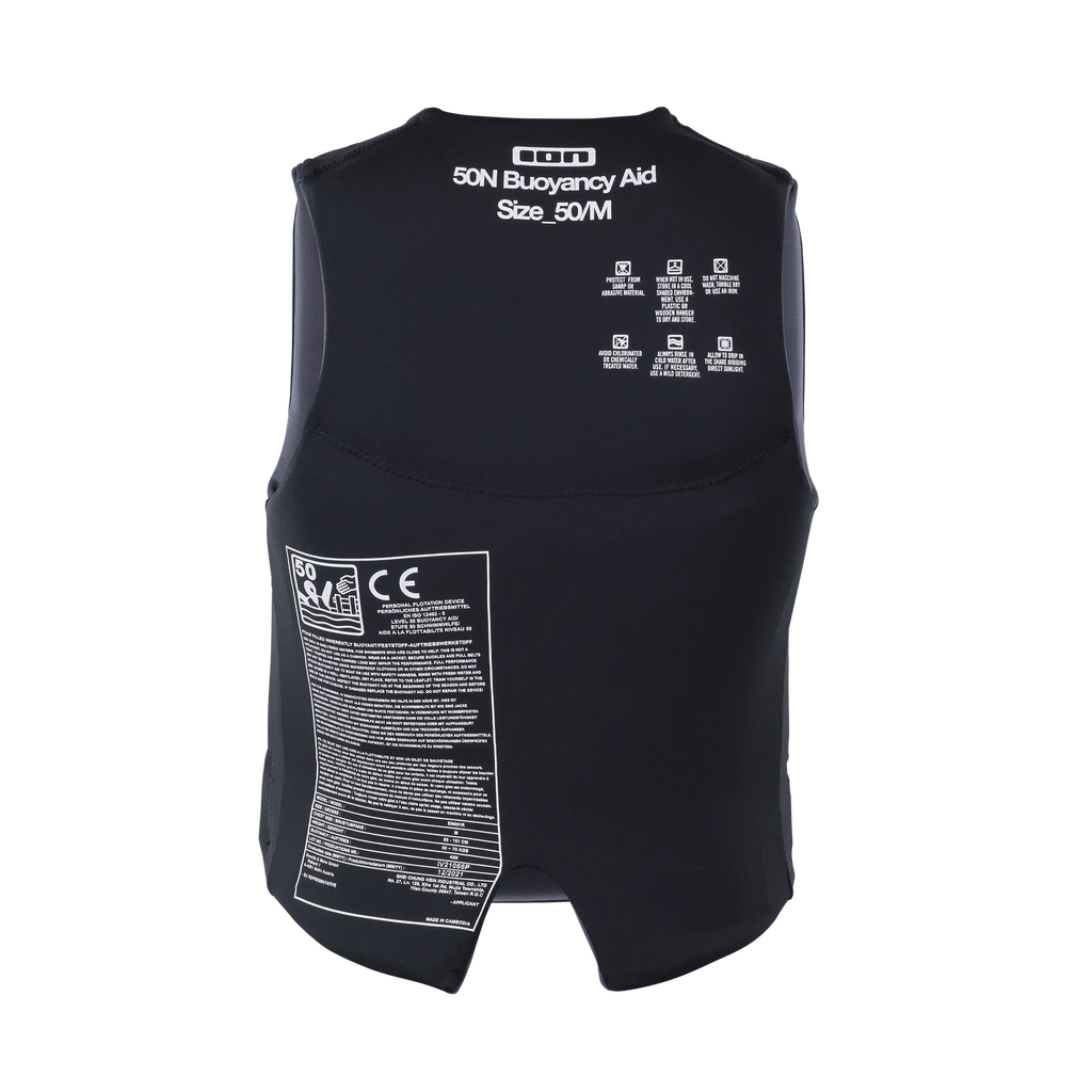 Chaleco salvavidas homologado 50N ION Booster Vest Front Zip en color verde lima