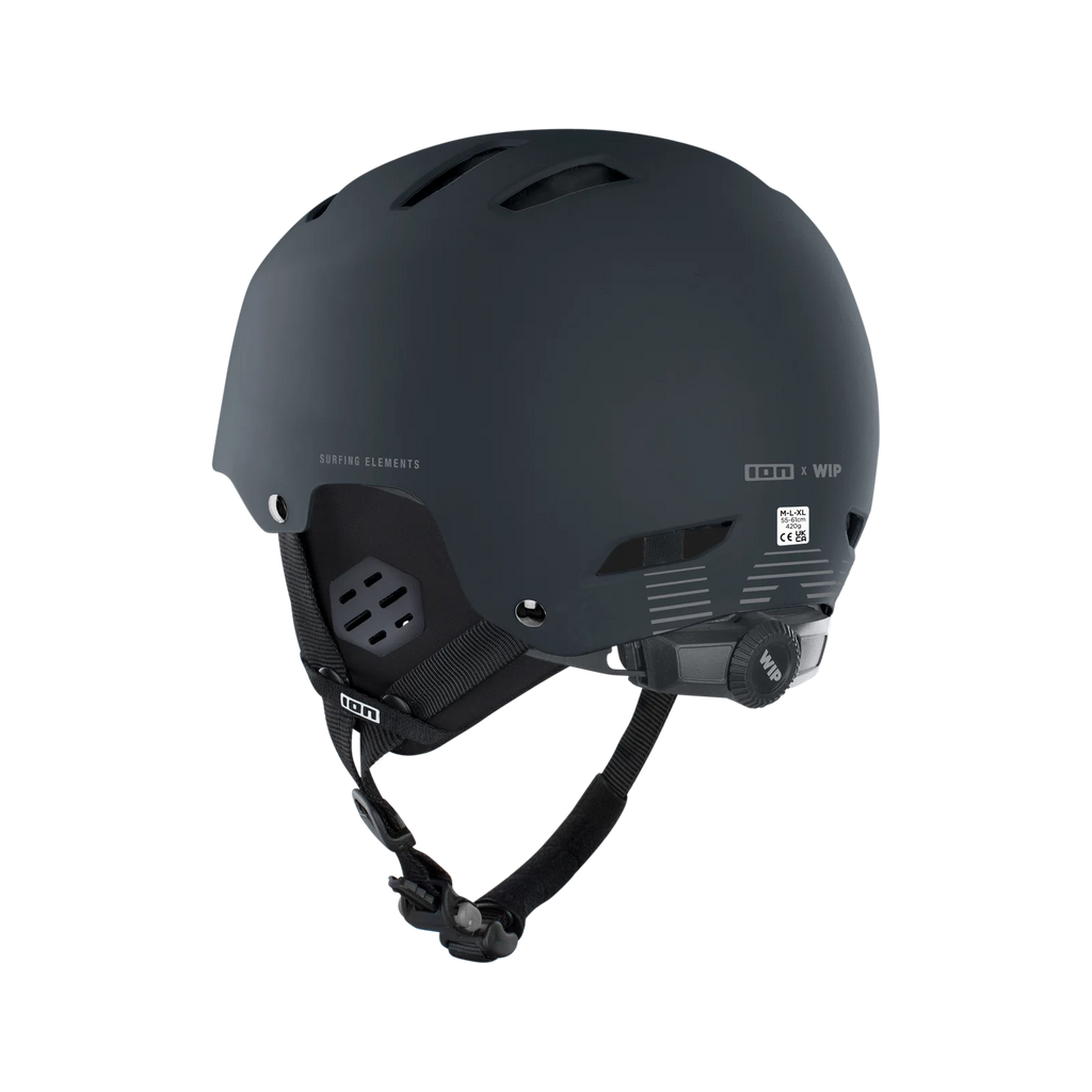 Casco para deportes de agua ION Helmet Slash AMP 2025 color Black vista lateral
