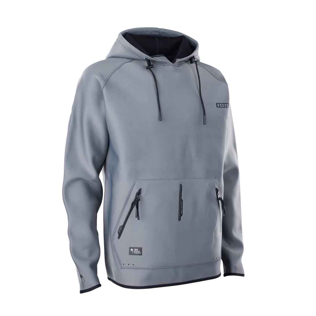 Sudadera ligera de neopreno para hombre ION Neo Hoody Lite en color Sage Grey