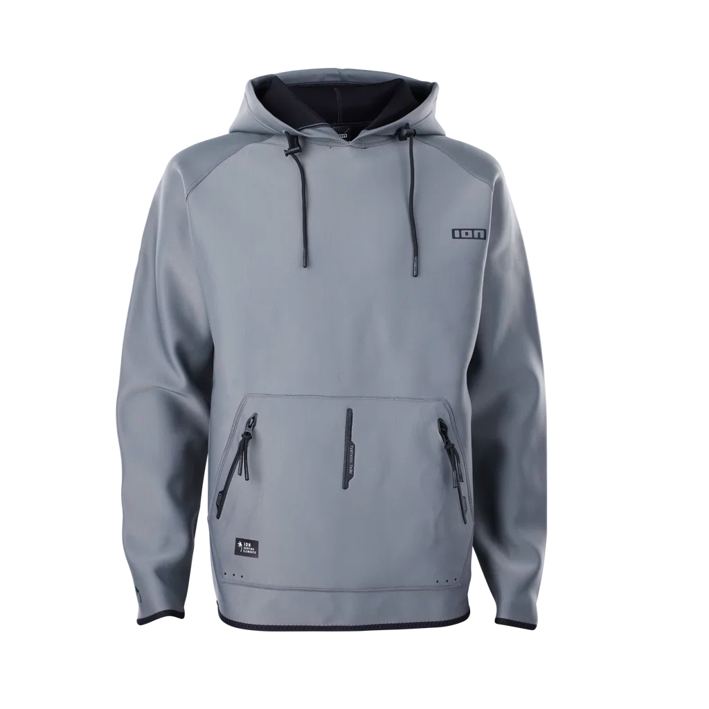 Sudadera ligera de neopreno para hombre ION Neo Hoody Lite en color Sage Grey