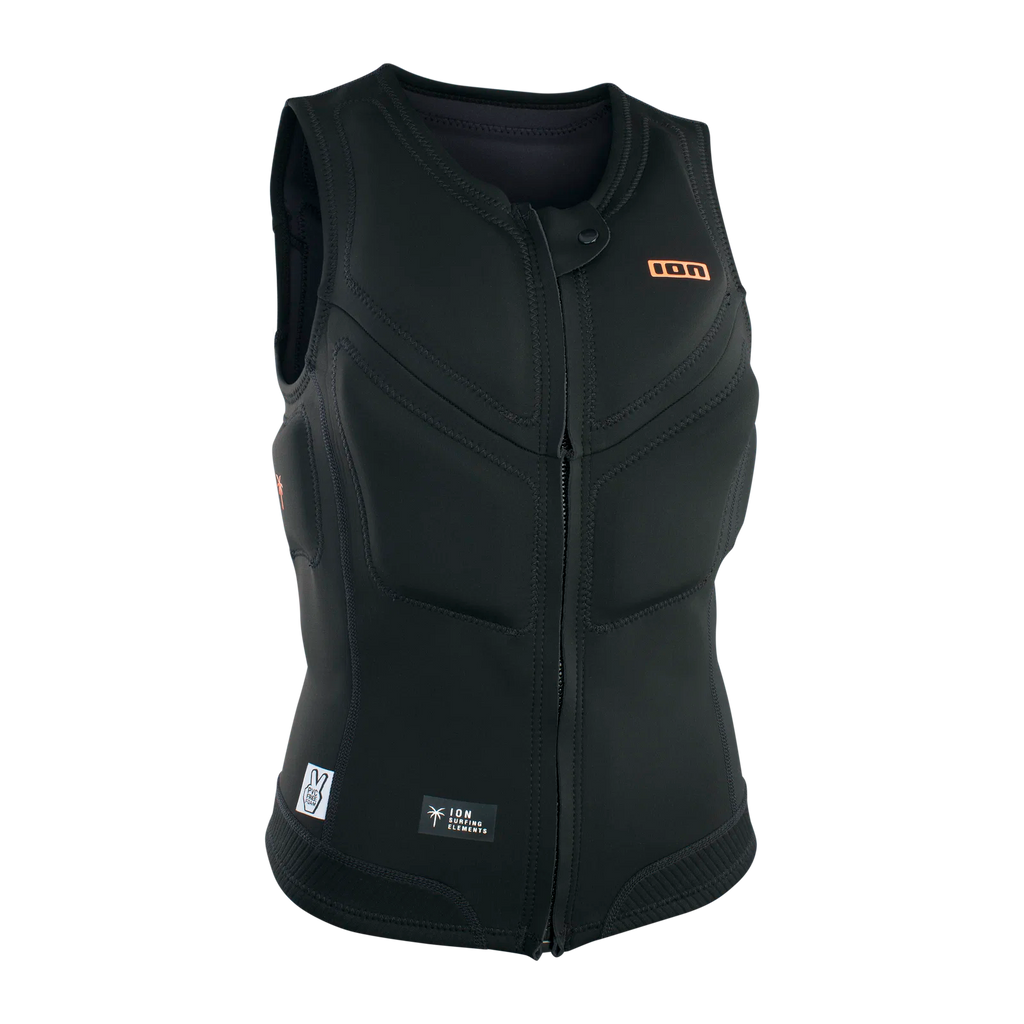 Chaleco de impacto para mujer ION Ivy Vest Front Zip en color negro