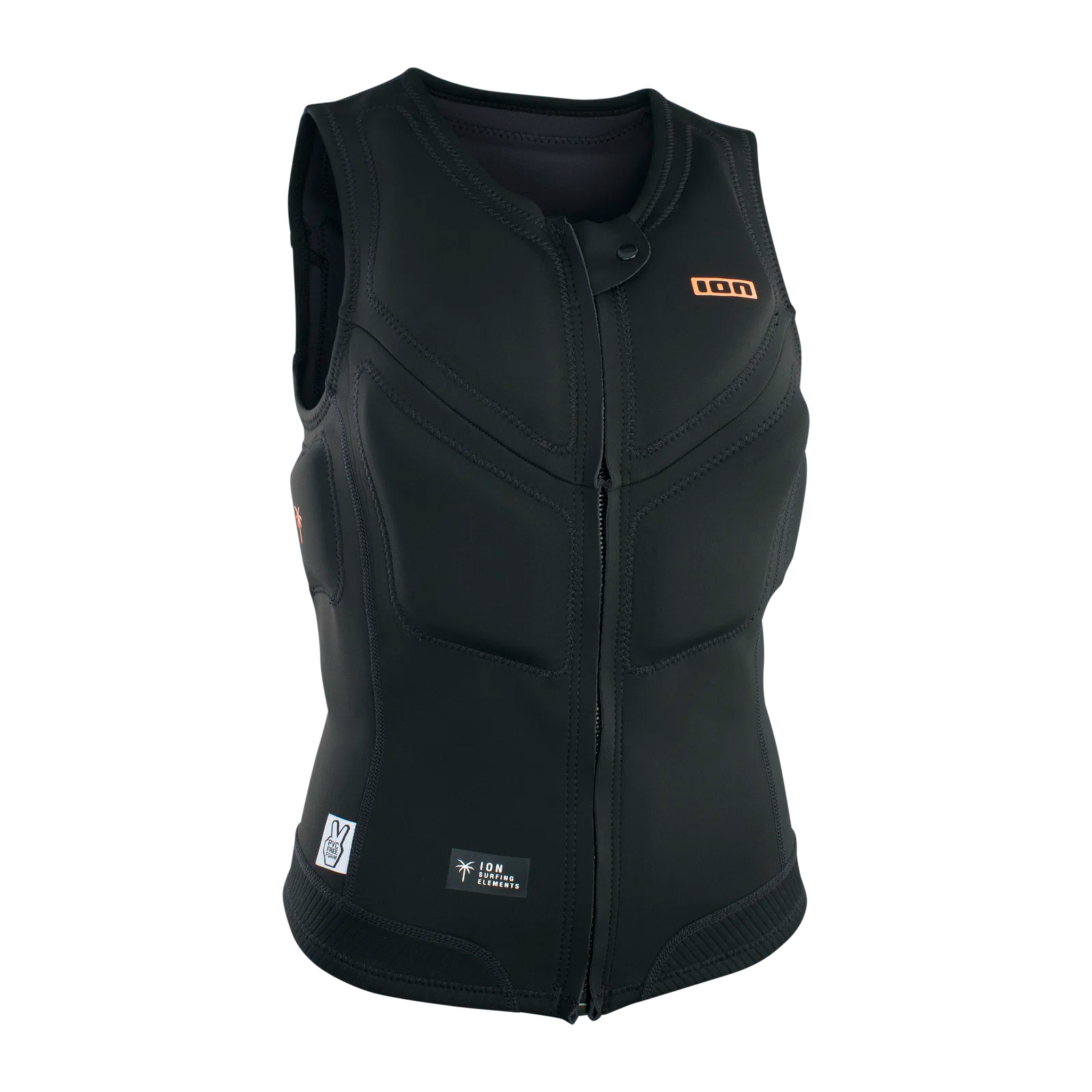 Chaleco de impacto para mujer ION Ivy Vest Front Zip en color negro
