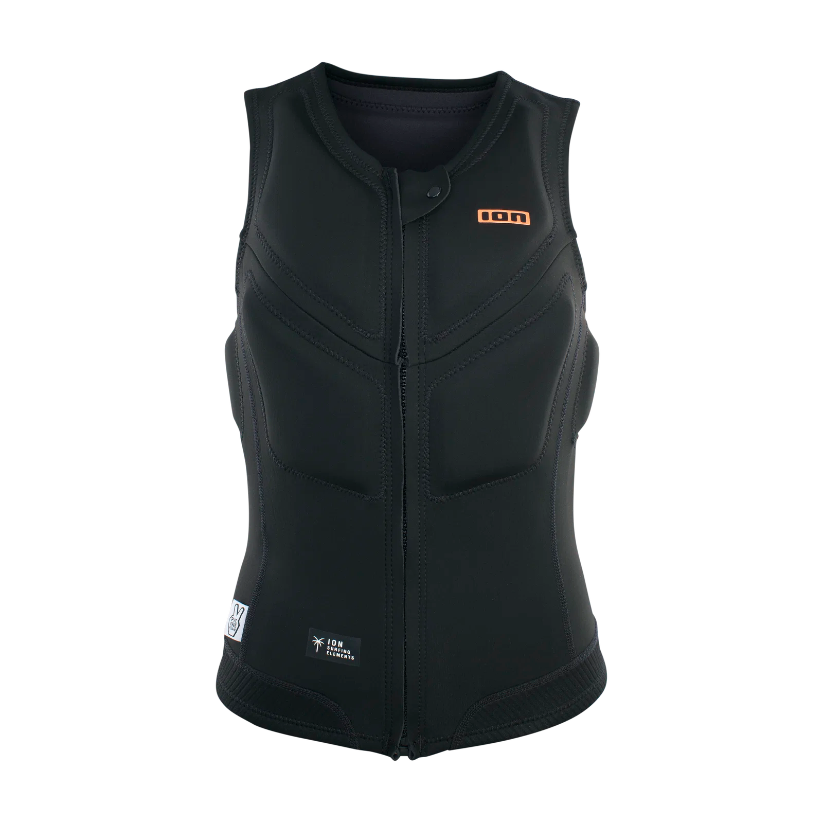Chaleco de impacto para mujer ION Ivy Vest Front Zip en color negro