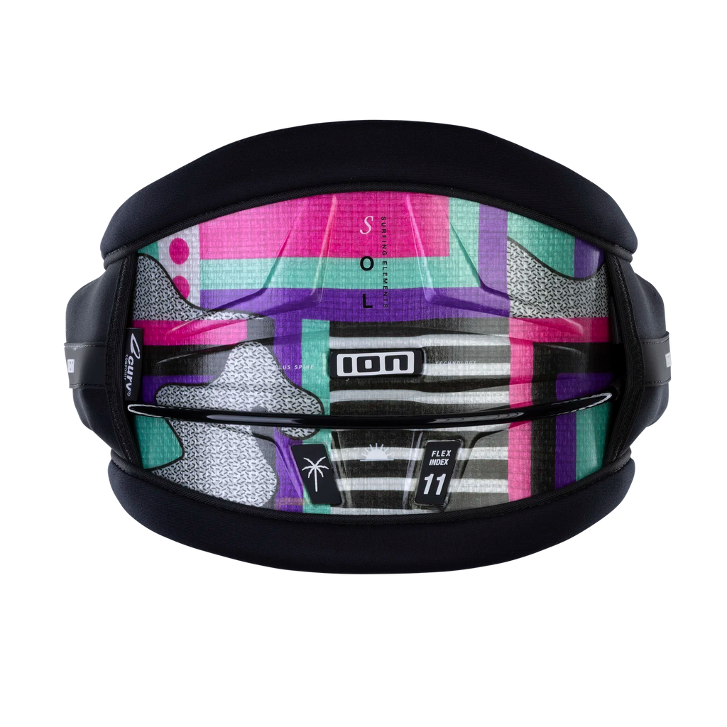 Arnés de kitesurf de cintura para mujer ION Sol Curv 13 edición Capsule Statement