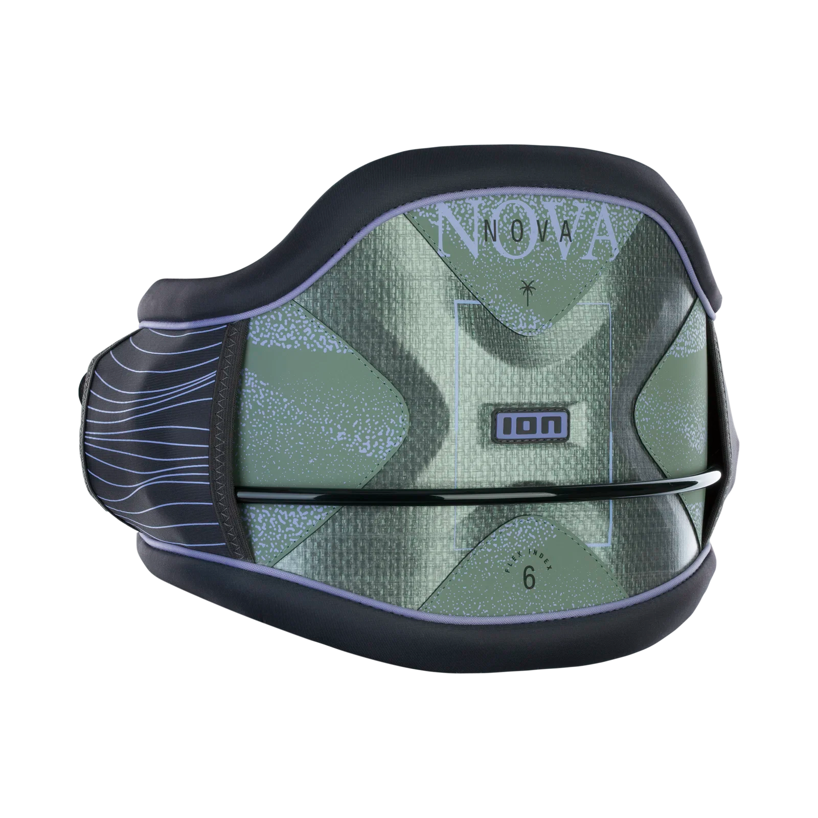 Arnés de kitesurf de cintura para mujer ION Nova en color verde oliva claro Light Olive