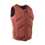 Chaleco de impacto y flotabilidad para hombre ION Collision Core Vest Front Zip en color granate Sunbaked Maroon