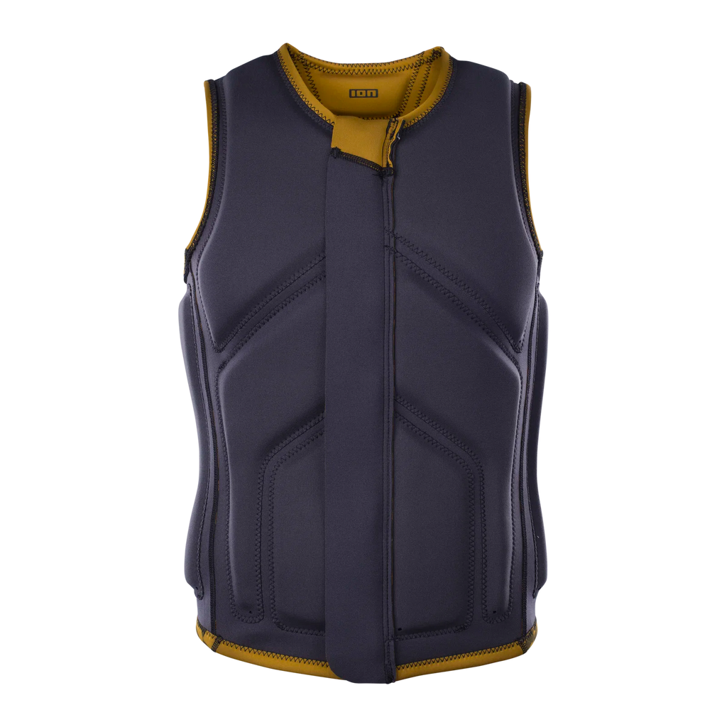Chaleco de impacto y flotabilidad para hombre ION Collision Core Vest Front Zip en color dorado Gold Burst