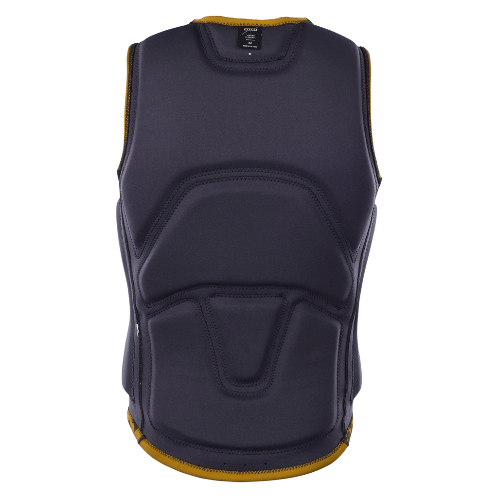 Chaleco de impacto y flotabilidad para hombre ION Collision Core Vest Front Zip en color dorado Gold Burst