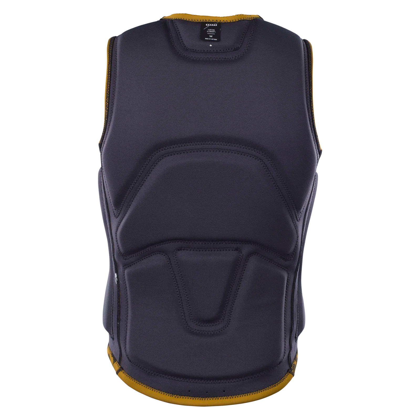 Chaleco de impacto y flotabilidad para hombre ION Collision Core Vest Front Zip en color dorado Gold Burst