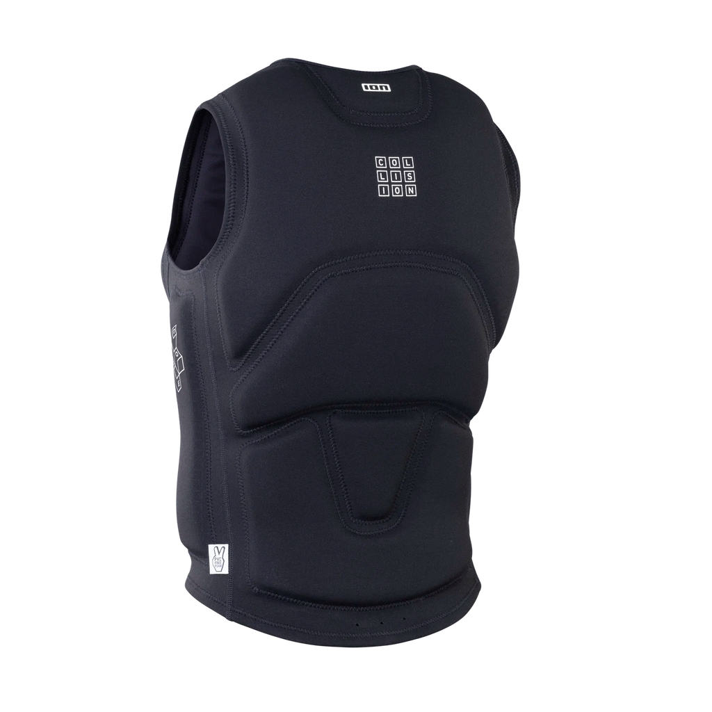 Chaleco de impacto y flotabilidad para hombre ION Collision Core Vest Front Zip en color negro