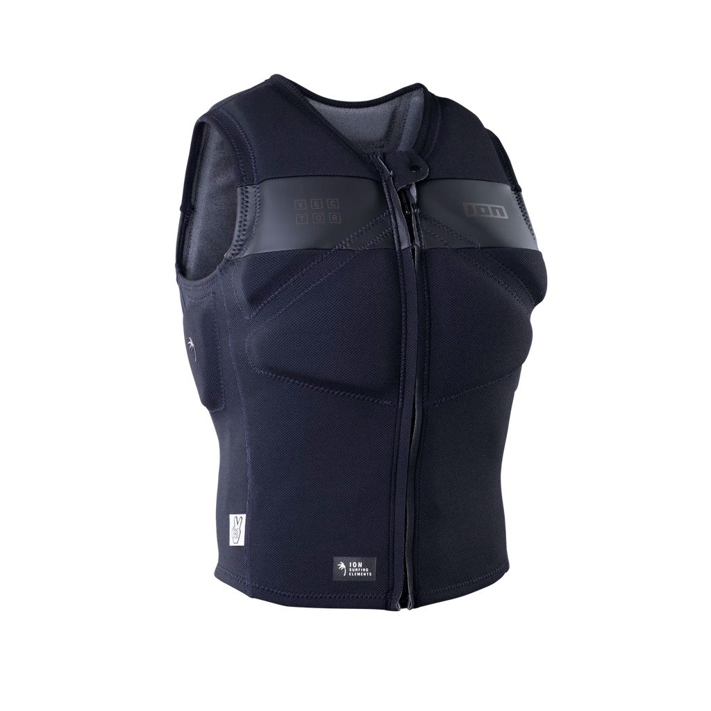 Chaleco de impacto para hombre ION Vector Vest Select Front Zip en color negro