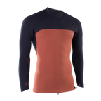 Camiseta de neopreno de manga larga 2/2 mm para hombre ION Neo Top en color Sunbaked Maroon