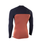 Camiseta de neopreno de manga larga 2/2 mm para hombre ION Neo Top en color Sunbaked Maroon