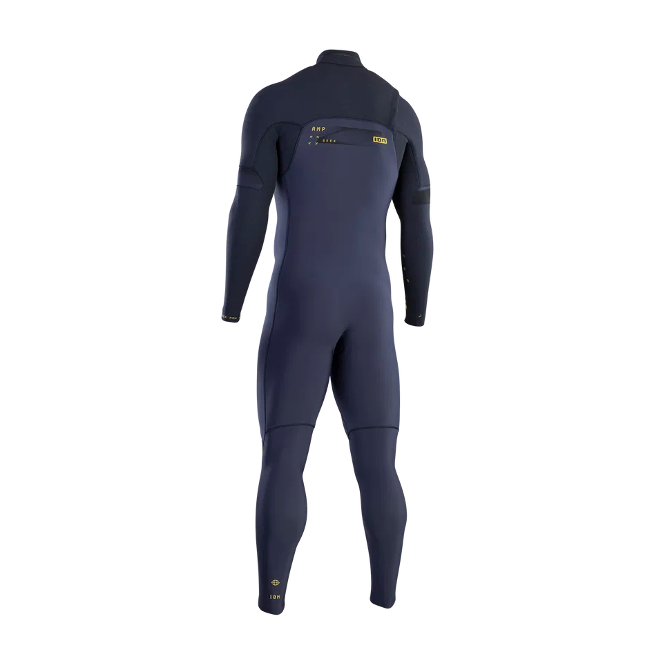 Traje de neopreno de alta gama para hombre ION Seek Amp 5/4 Front Zip en color Blue Nights