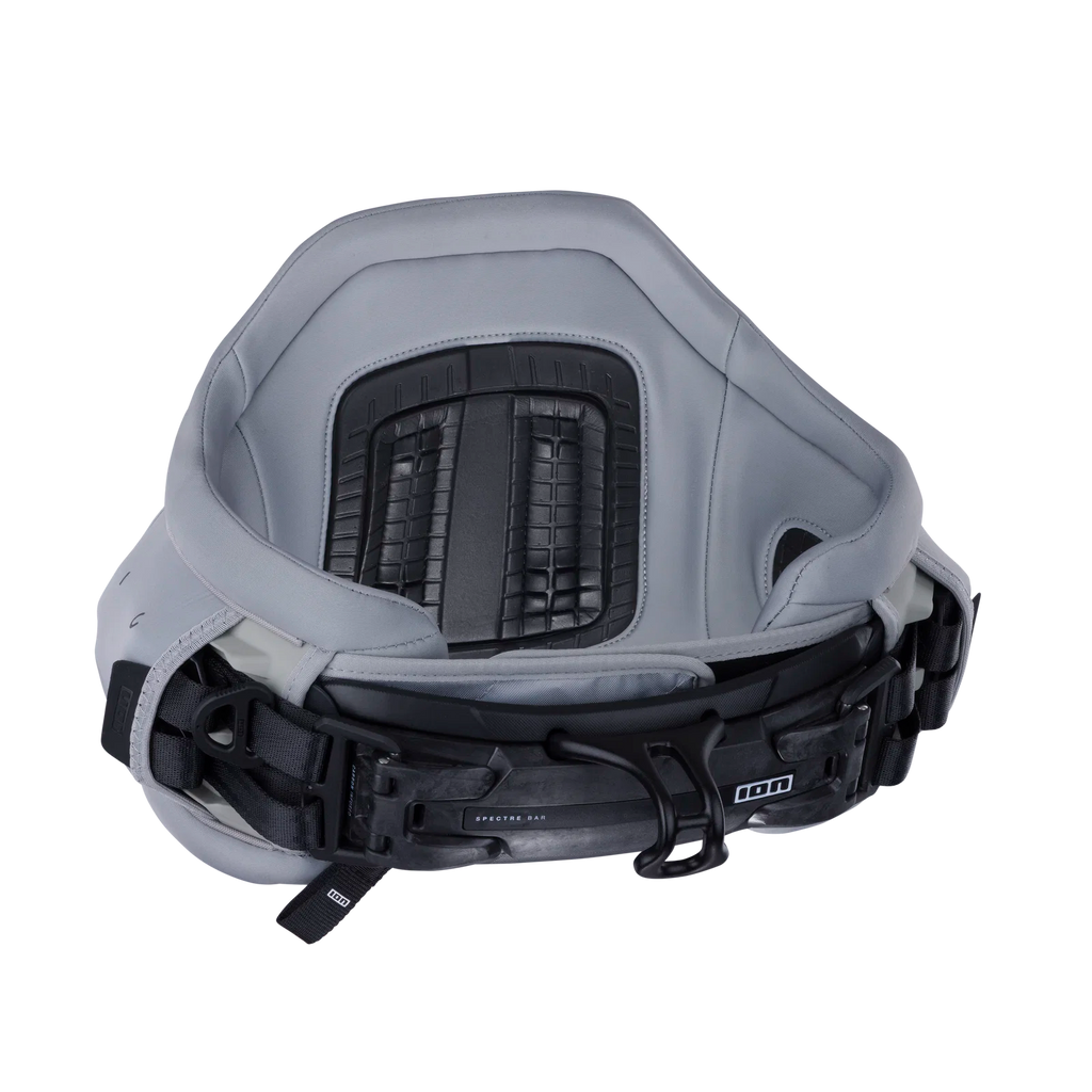 Arnés de kitesurf para hombre ION Apex 2025 color Sage Grey vista frontal