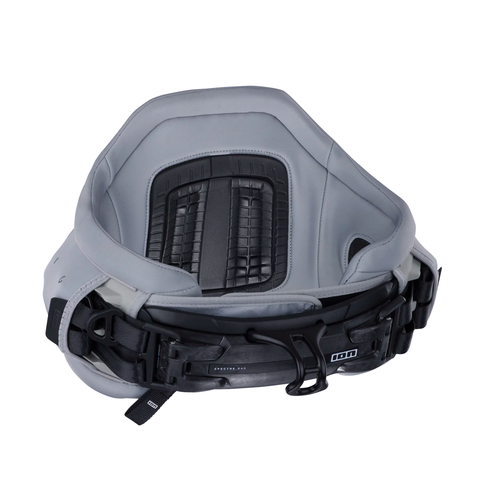Arnés de kitesurf para hombre ION Apex 2025 color Sage Grey vista frontal