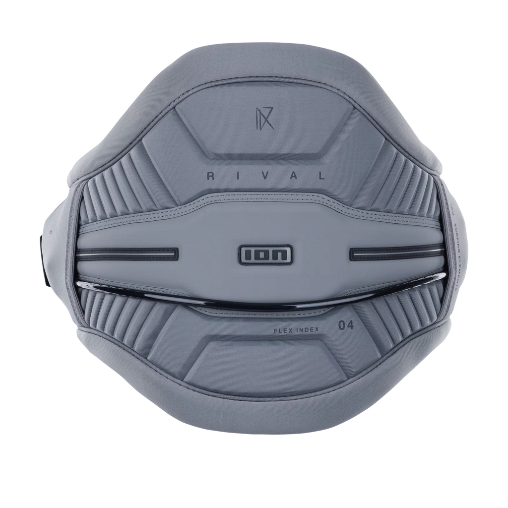 Arnés de kitesurf para hombre ION Rival 2025 color Sage Grey vista frontal