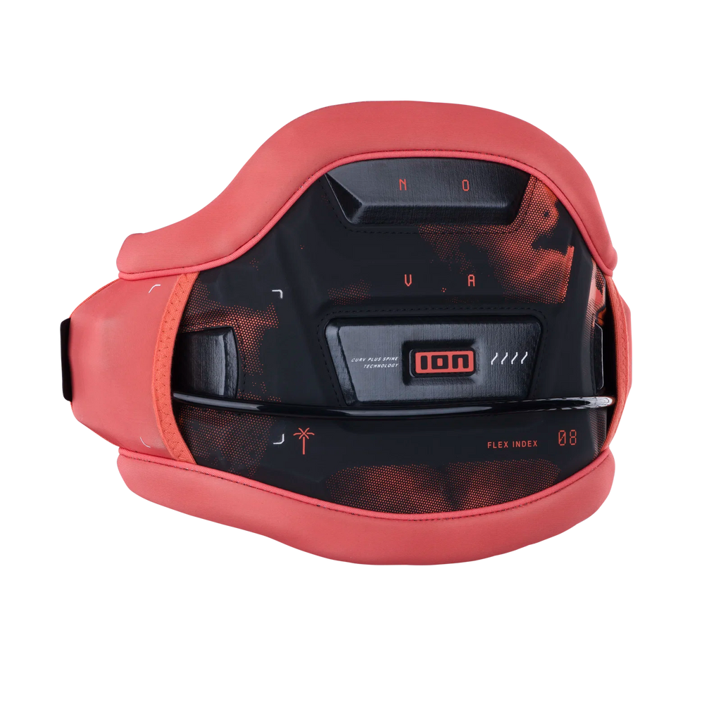 Arnés de kitesurf de cintura para mujer ION Nova en color coral Tiger Coral