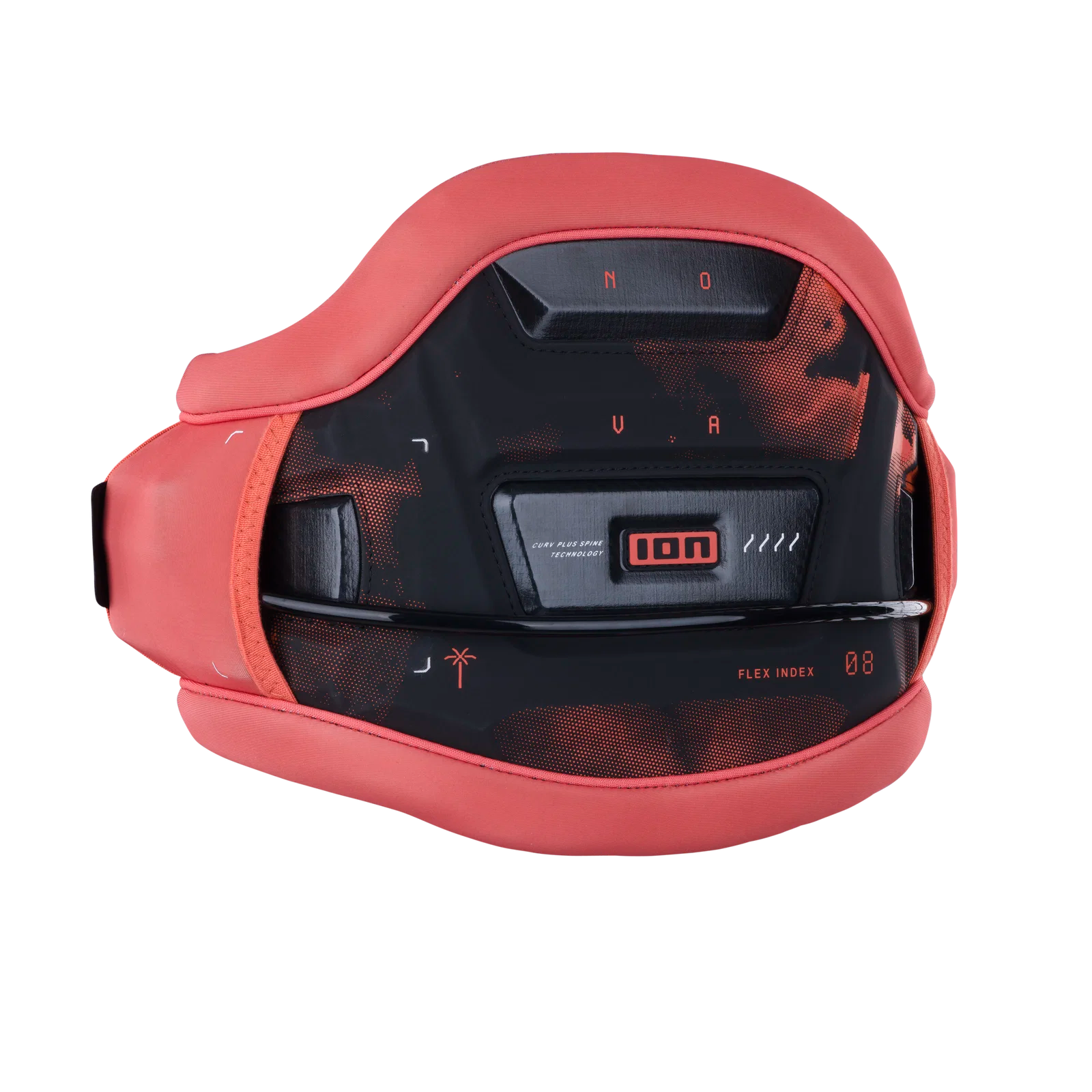 Arnés de kitesurf de cintura para mujer ION Nova en color coral Tiger Coral