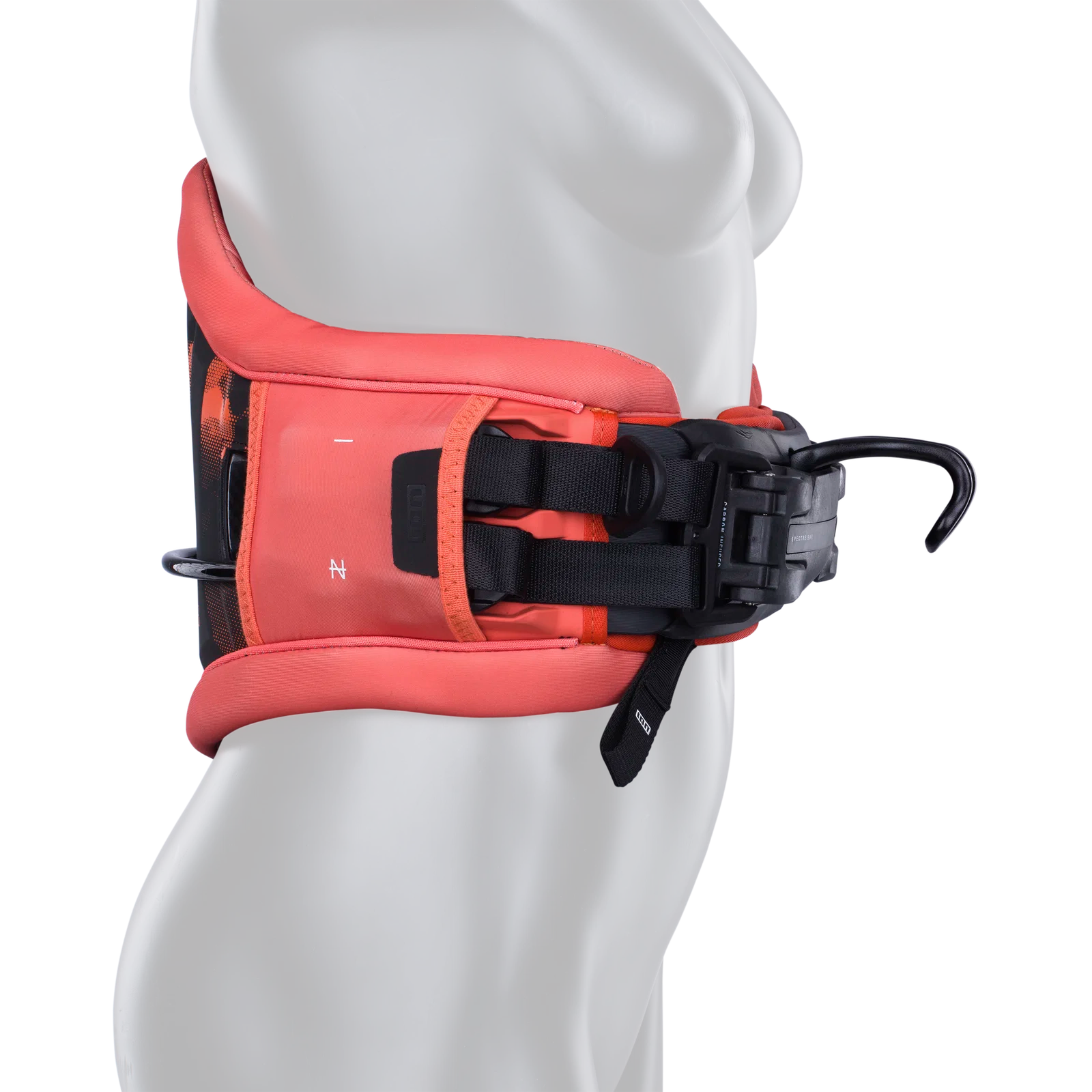 Arnés de kitesurf de cintura para mujer ION Nova en color coral Tiger Coral