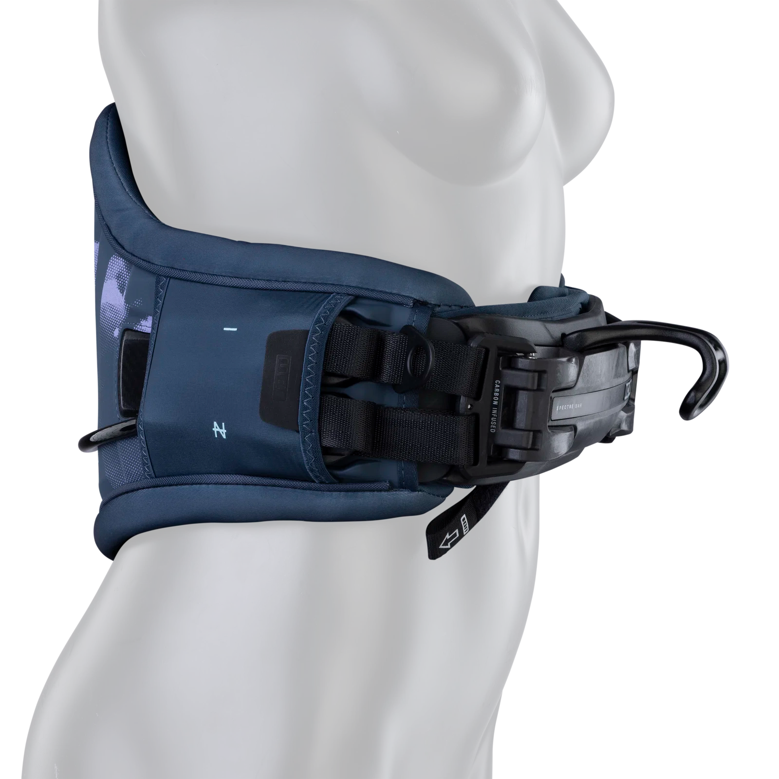 Arnés de kitesurf de cintura para mujer ION Nova en color azul acero Steel Blue