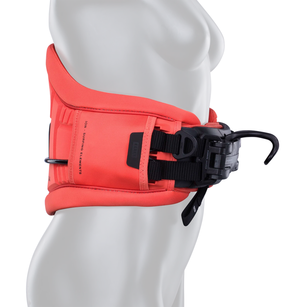Arnés de kitesurf de cintura para mujer ION Muse en color coral Tiger Coral